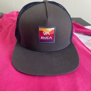 RVCA snap back trucker hat - mid fit